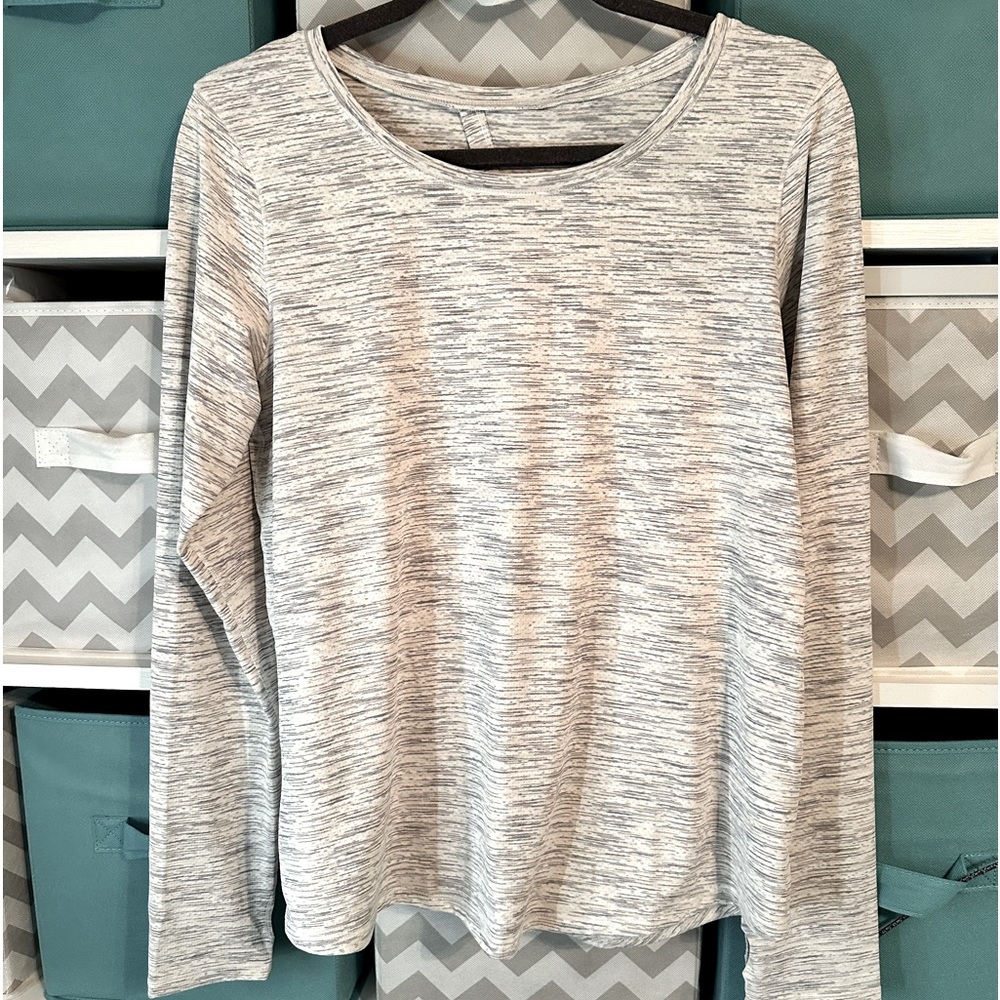 Zyia Split Back Long Sleeve Top